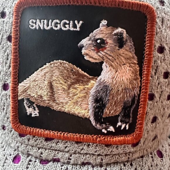 Goorin Bros Trucker Baseball Snapback Hat Ferret Snuggly Cuddle Puddle Limited - Picture 2 of 8